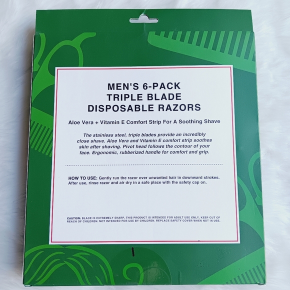 Triple Blade Disposable Razors 6 pc - Picture 3 of 6